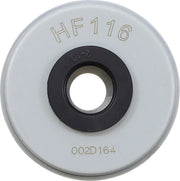 Hiflofiltro Oil Filter - Red, Silver, Cartridge - HF116