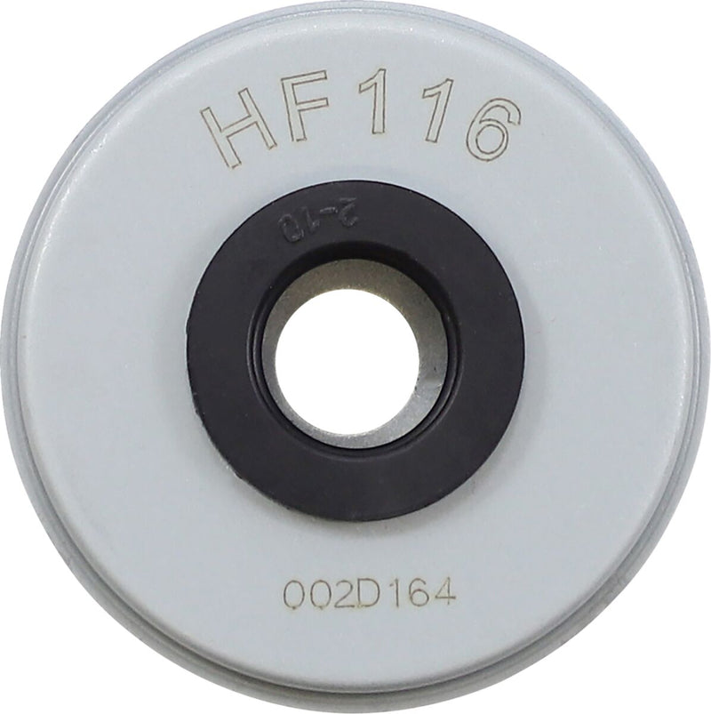 Hiflofiltro Oil Filter - Red, Silver, Cartridge - HF116