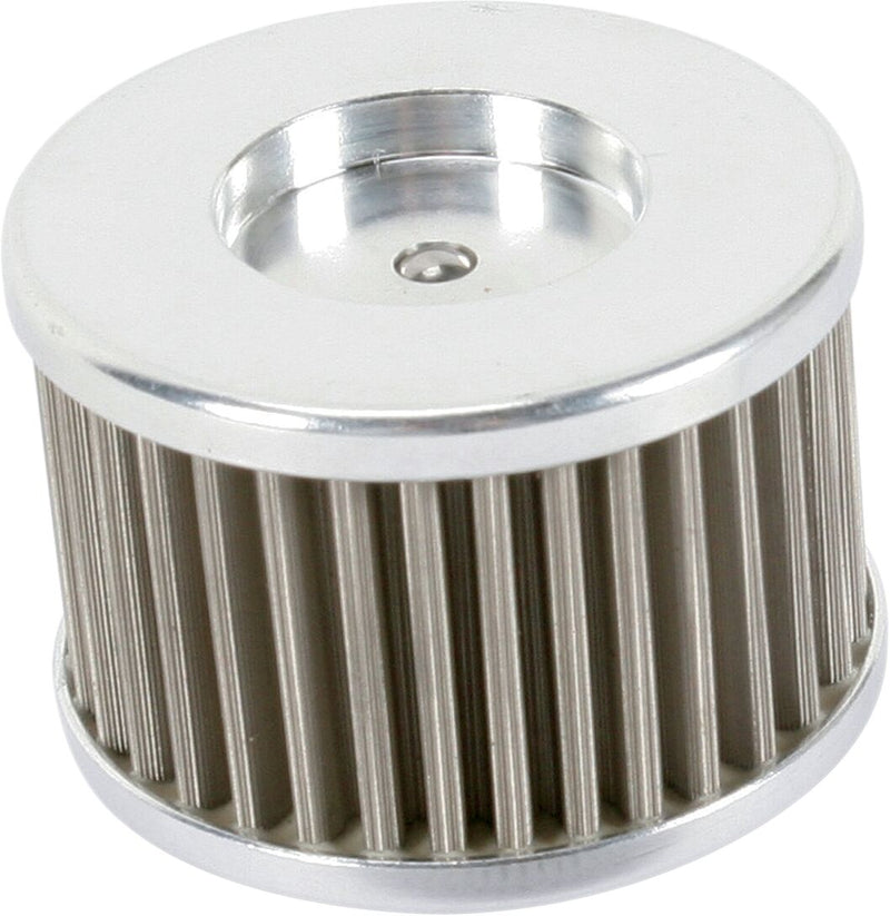 Moose Offroad Hard-parts Stainless Steel Oil Filter - Silver, Cartridge