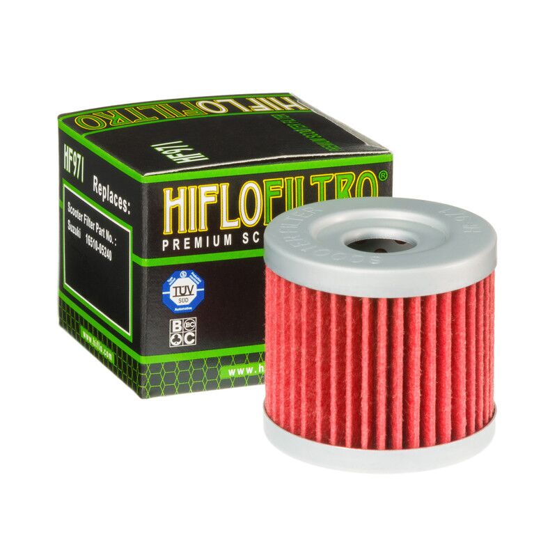 Hiflofiltro Oil Filter - Red, Drop-In - HF971