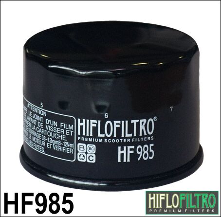Hiflofiltro Oil Filter - Black, Cartridge - HF985