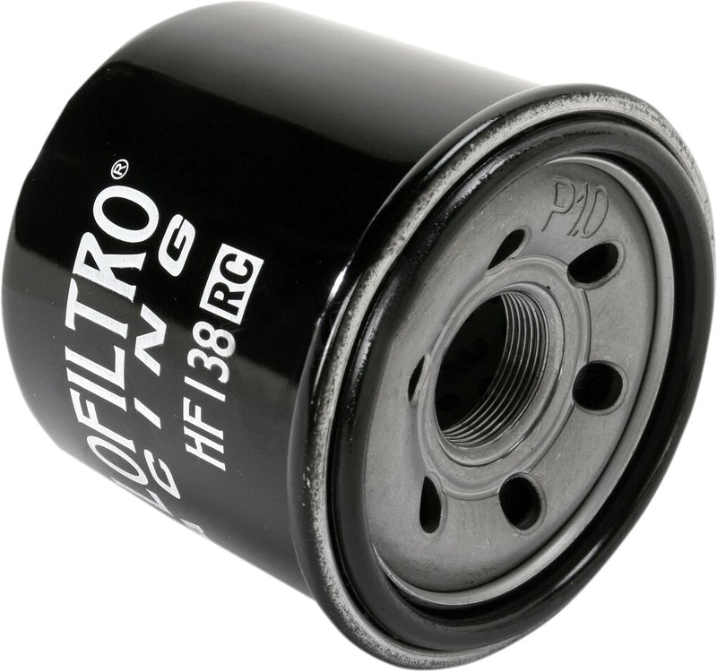 Hiflofiltro Racing Oil Filter - Black, Spin-On - HF138RC