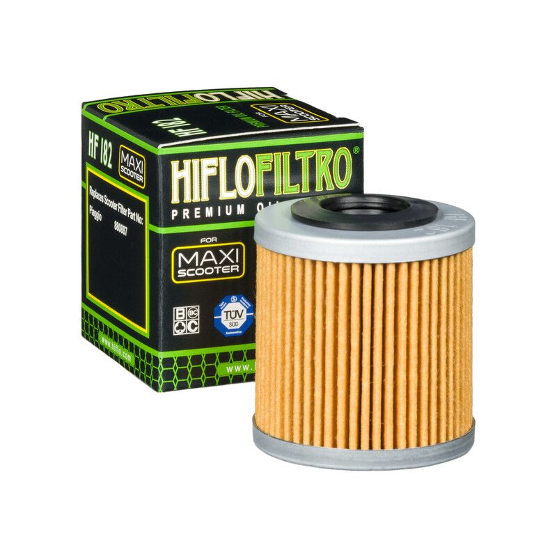 Hiflofiltro Oil Filter - Yellow, Drop-In - HF182