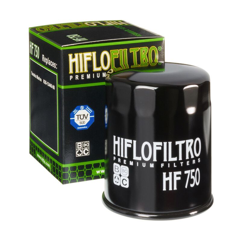 Hiflofiltro Oil Filter - Black, Cartridge - HF750