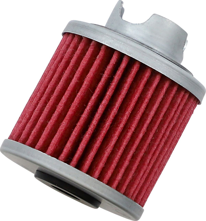 Hiflofiltro Oil Filter - Red, Silver, Cartridge - HF118