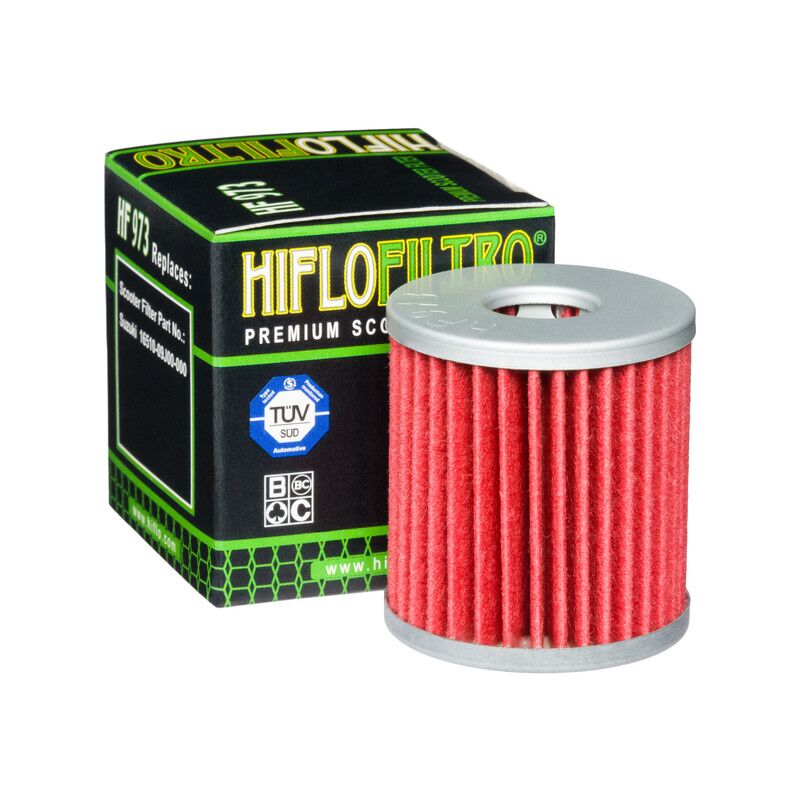 Hiflofiltro Oil Filter - Red, Drop-In - HF973