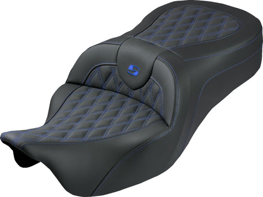 Saddlemen Roadsofa™ King Seat - Black, Blue, 2-Up Seat