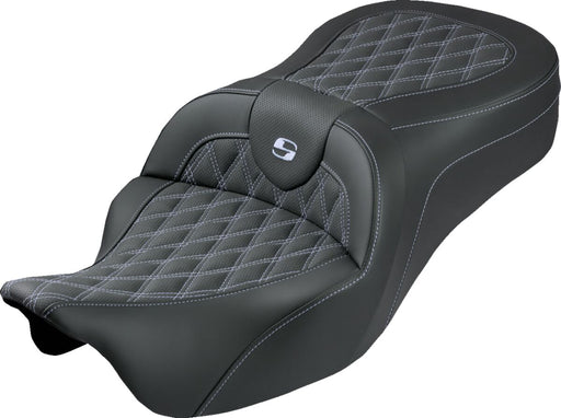 Saddlemen Roadsofa™ King Seat - Black, Silver, 2-Up Seat