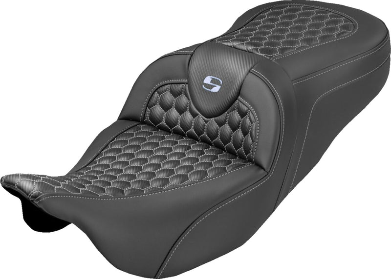 Saddlemen Roadsofa™ Seat - Black, Silver, 2-Up Seat
