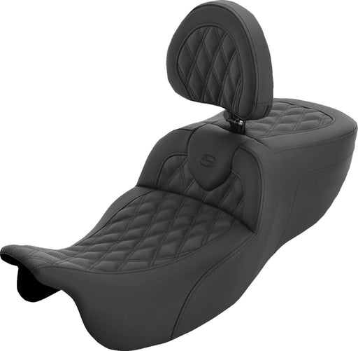Saddlemen Roadsofa™ Extended Reach Seat - Black, 2-Up Seat