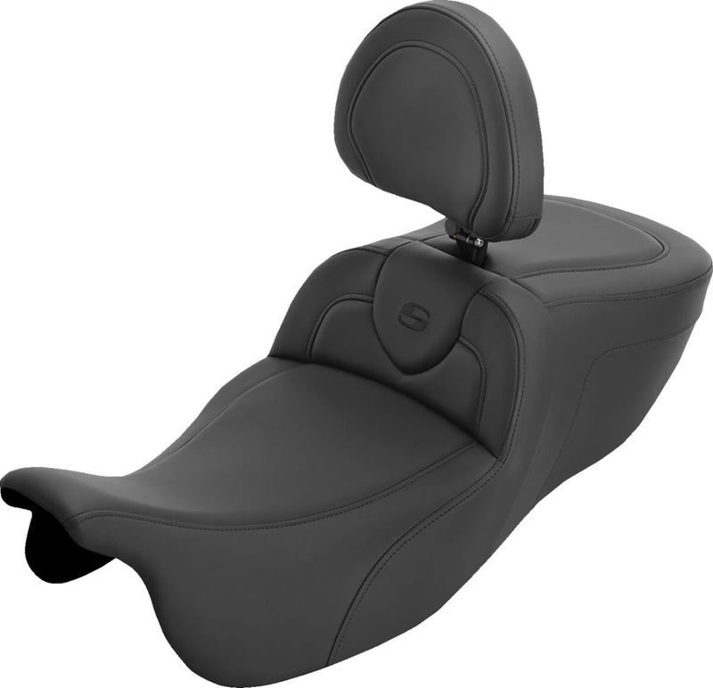 Saddlemen Roadsofa™ Extended Reach Seat - Black, 2-Up Seat