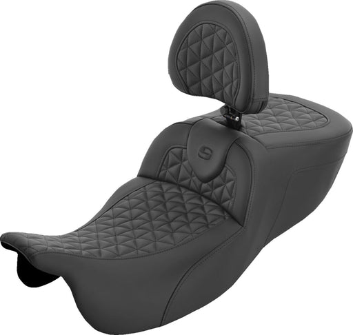 Saddlemen Roadsofa™ Extended Reach Seat - Black, 2-Up Seat