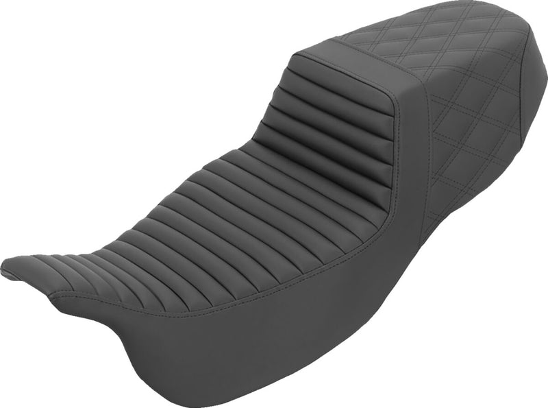 Saddlemen Step-Up Seat - Black, 2-Up Seat