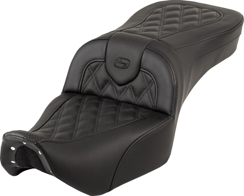 Saddlemen RoadSofa™ Seat - Black, One-Piece