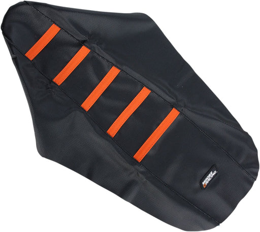 Moose Offroad Hard-parts Ribbed Seat Cover - Black, Orange - KTM25003-336RT
