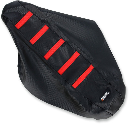 Moose Offroad Hard-parts Ribbed Seat Cover - Black, Red