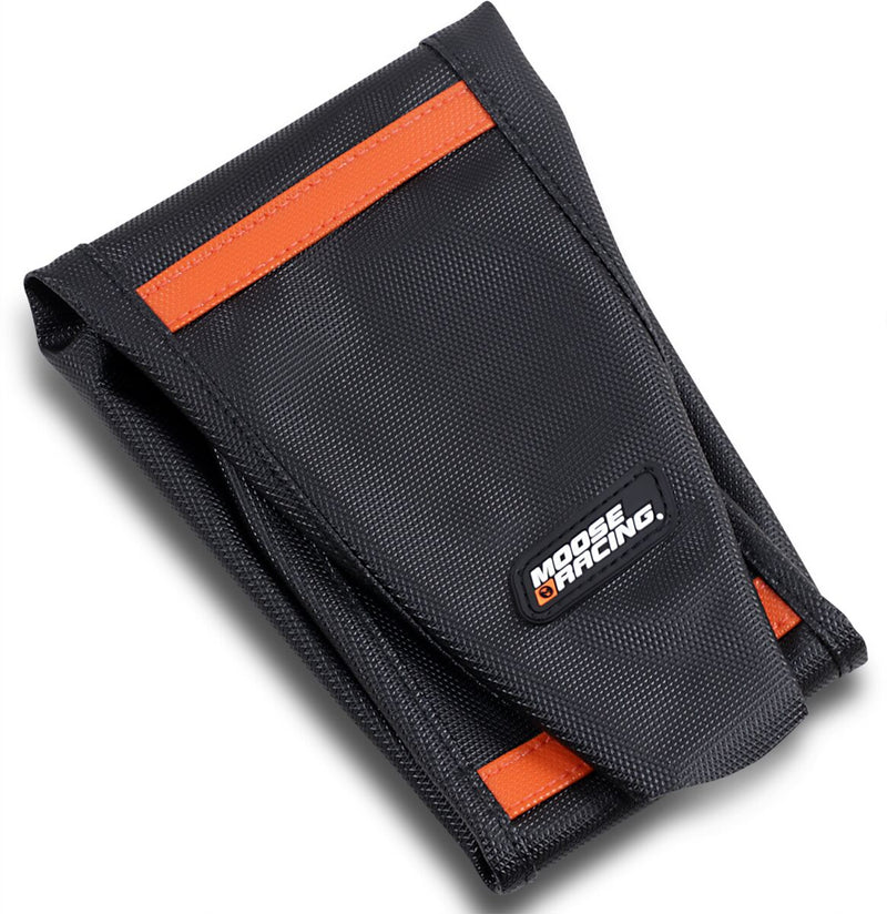 Moose Offroad Hard-parts Ribbed Seat Cover - Black, Orange - KTM45019-336