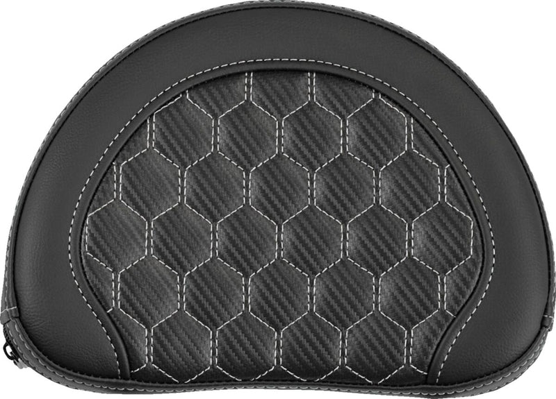 Saddlemen Sissy Bar Pad - Roadsofa™,  Step-Up - Black,  Silver
