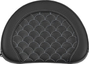 Saddlemen Sissy Bar Pad - Roadsofa™,  Step-Up - Black,  Silver