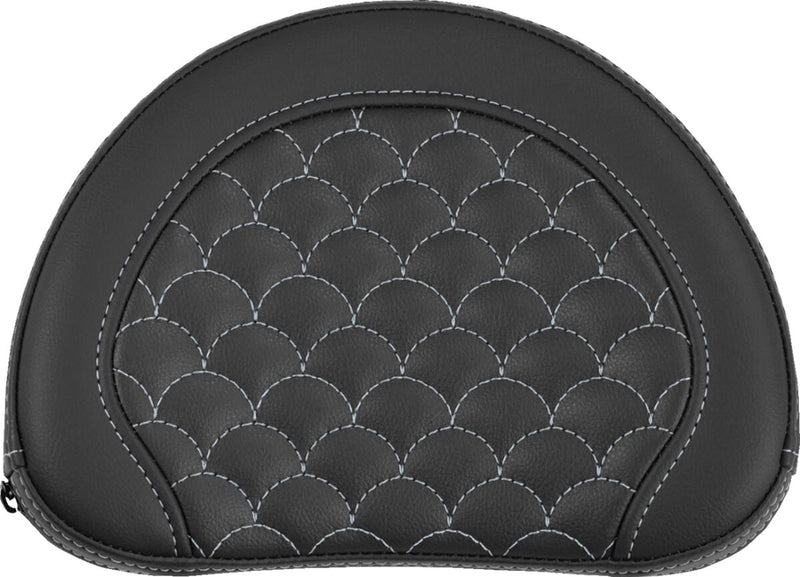 Saddlemen Sissy Bar Pad - Roadsofa™,  Step-Up - Black,  Silver