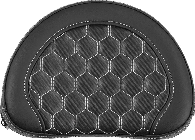 Saddlemen Sissy Bar Pad - Roadsofa™,  Step-Up - Black,  White