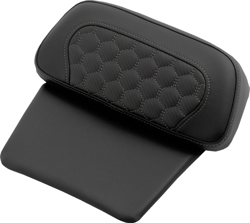 Saddlemen Chopped Tour Pak Backrest Pads - Black, Grey, Chopped Tour-Pak