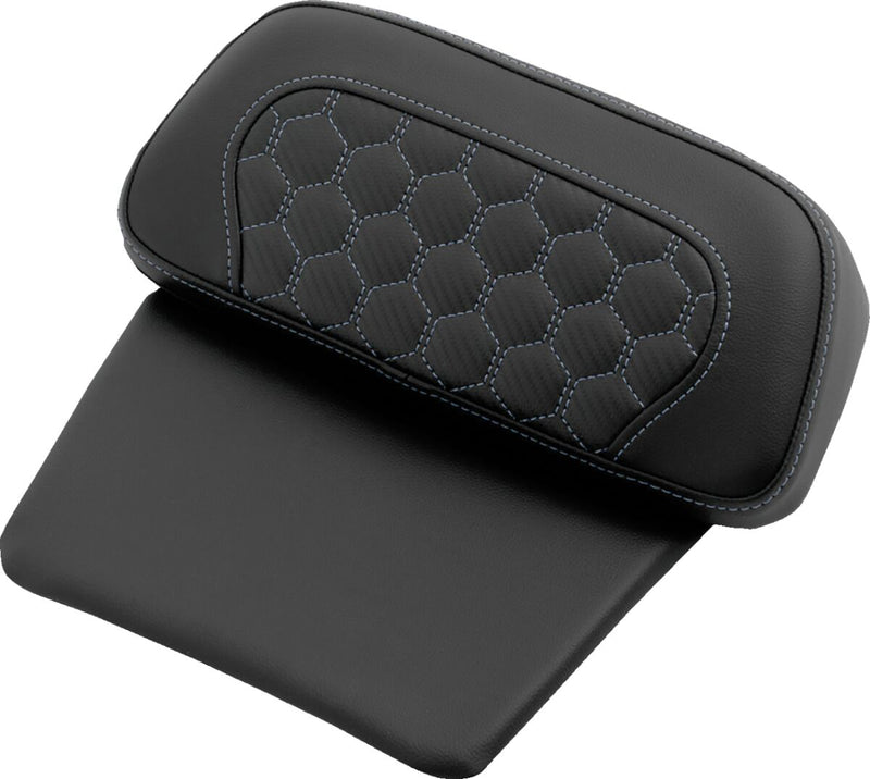 Saddlemen Chopped Tour Pak Backrest Pads - Black, Silver, Chopped Tour-Pak