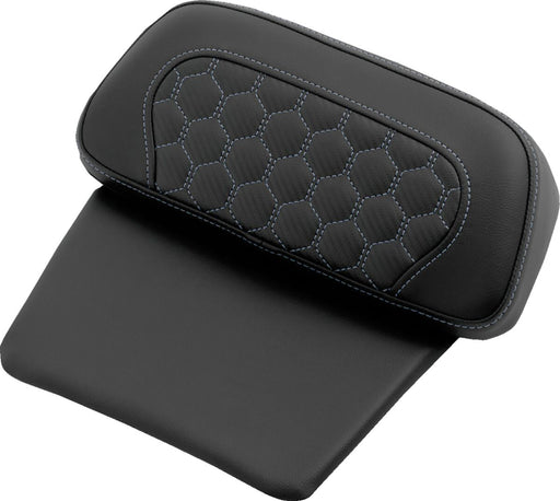 Saddlemen Chopped Tour Pak Backrest Pads - Black, Silver, Chopped Tour-Pak