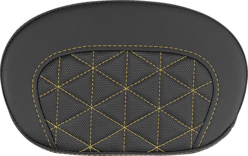 Saddlemen Mini Contour Sissy Bar Pad - Black,  Gold - 061021107