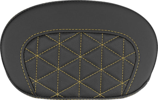 Saddlemen Mini Contour Sissy Bar Pad - Black,  Gold - 061021107