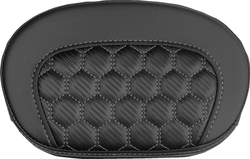 Saddlemen Mini Contour Sissy Bar Pad - Black,  Grey