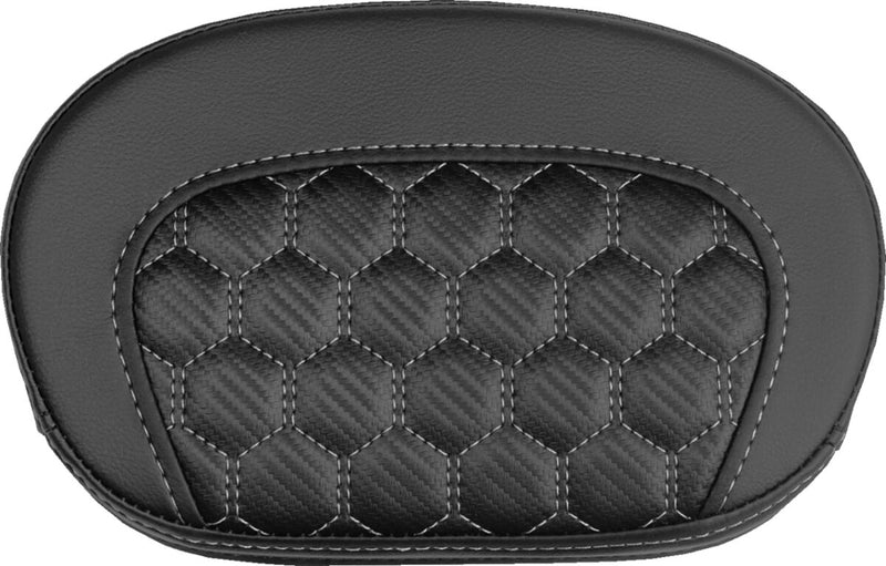 Saddlemen Mini Contour Sissy Bar Pad - Black,  Silver - 061019005