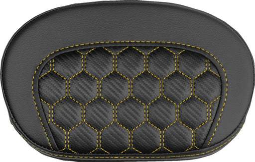 Saddlemen Mini Contour Sissy Bar Pad - Black,  Gold - 061019007