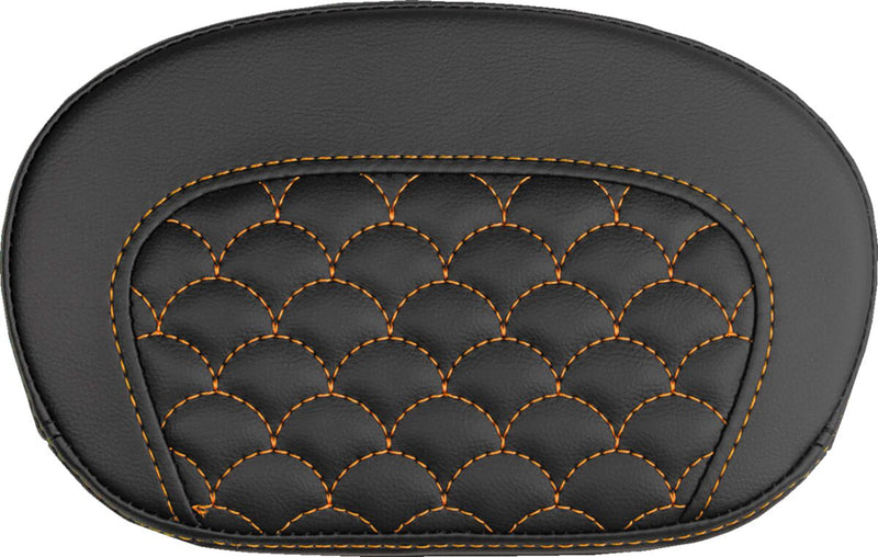 Saddlemen Mini Contour Sissy Bar Pad - Black,  Orange - 061020903