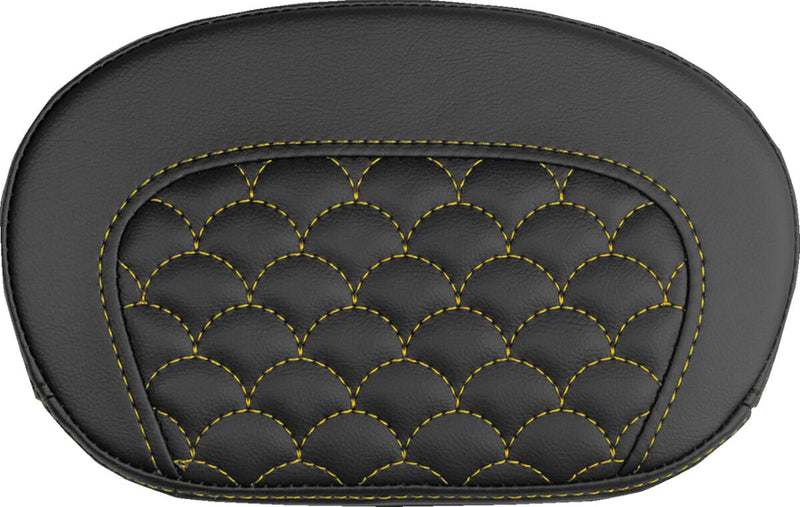 Saddlemen Mini Contour Sissy Bar Pad - Black,  Gold - 061020907