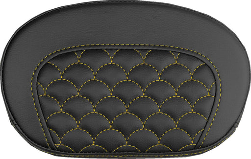 Saddlemen Mini Contour Sissy Bar Pad - Black,  Gold - 061020907