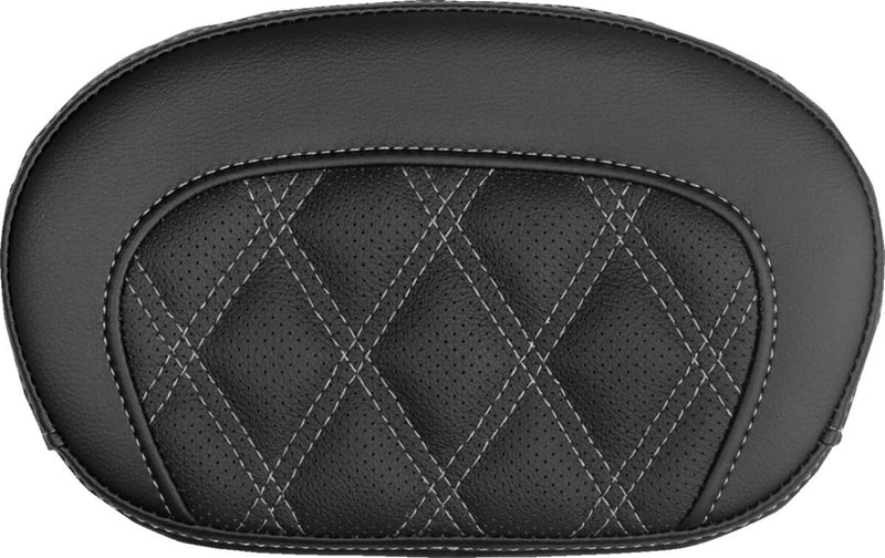 Saddlemen Mini Contour Sissy Bar Pad - Black,  Silver - 061018405