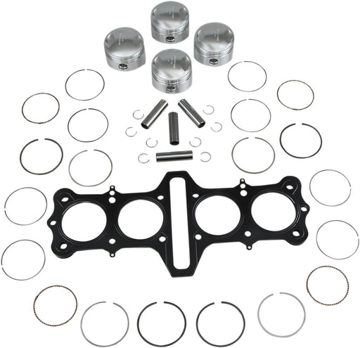 Wiseco Forged Piston Kit with Head Gasket - Forged Series, Aluminium - 72,00 mm, 71,95 mm