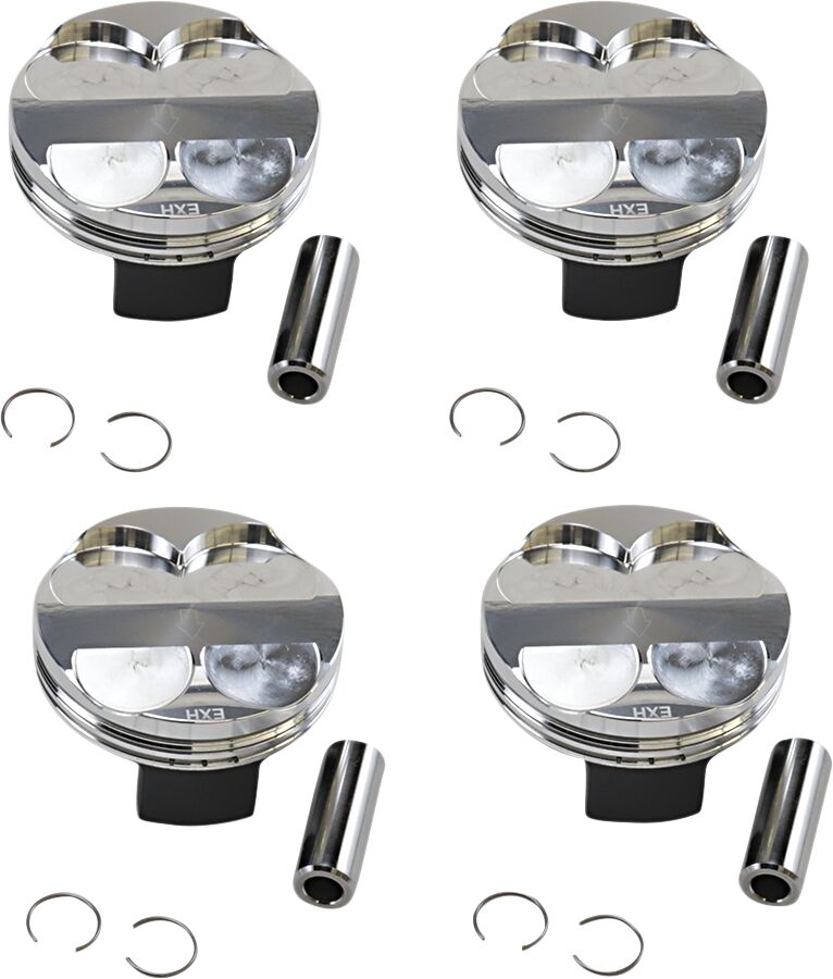 JE Pistons Piston Kit - JE Series, Forged Side Relief Design - 73,40 mm