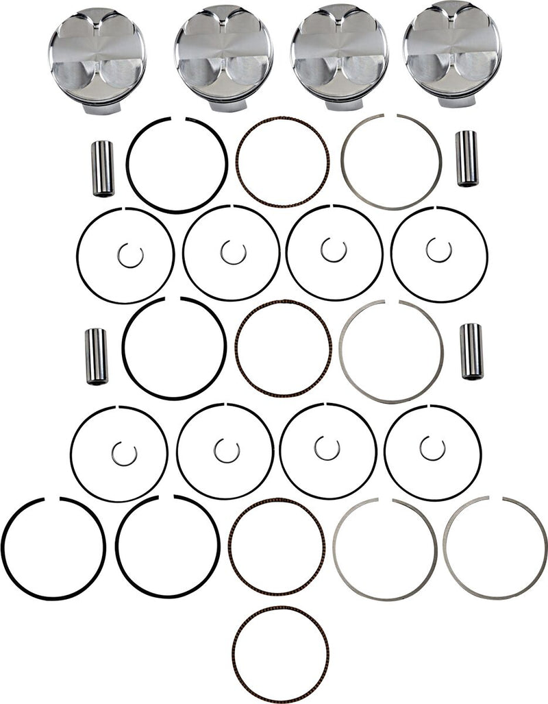 JE Pistons Piston Kit - JE Series, Forged Side Relief Design - 76,00 mm
