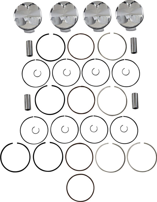 JE Pistons Piston Kit - JE Series, Forged Side Relief Design - 76,00 mm