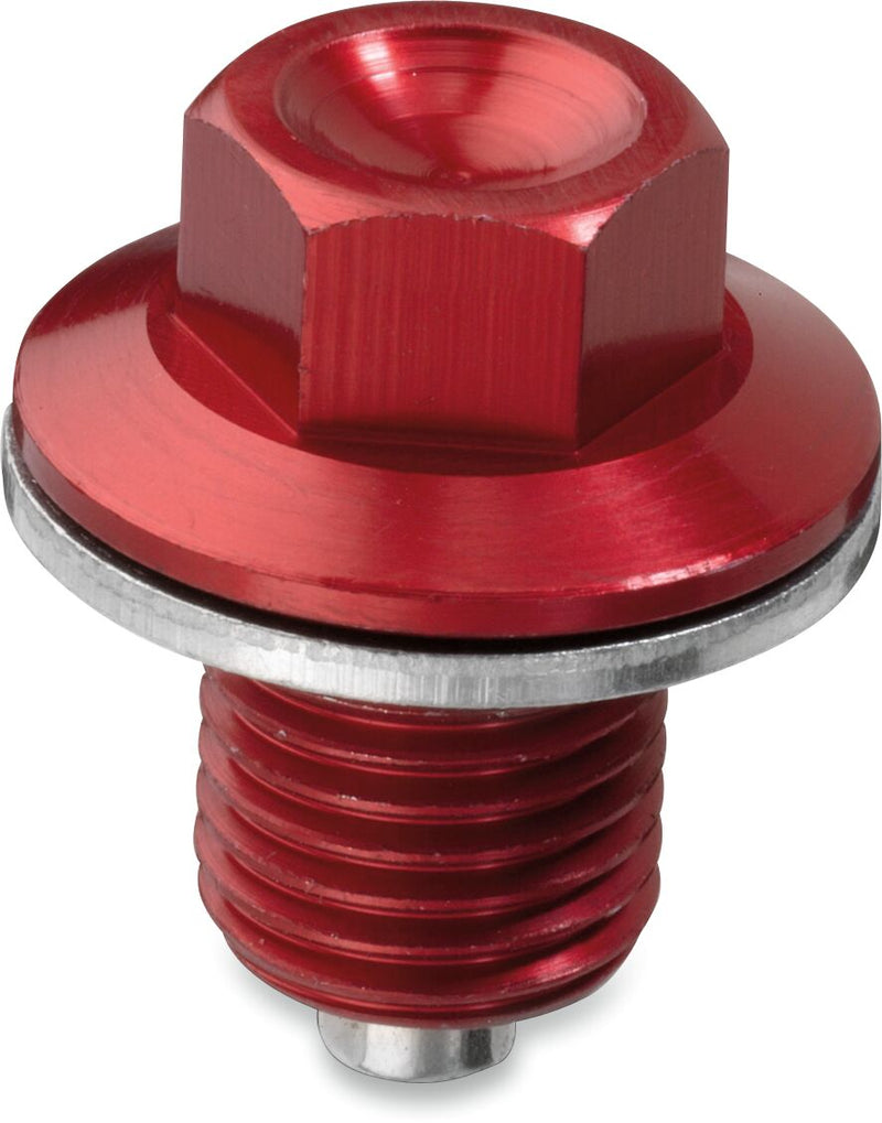 Moose Offroad Hard-parts Magnetic Drain Plug - Red - DP109