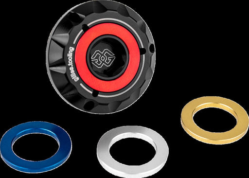 Gilles Tooling Oil Filler Cap - Anodised, Black - OFC-20-15
