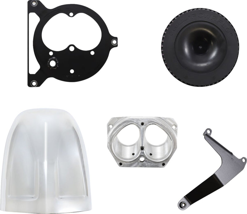 Cobra Air Cleaner Kit - Powrflo - Chrome - 06-0225-SB