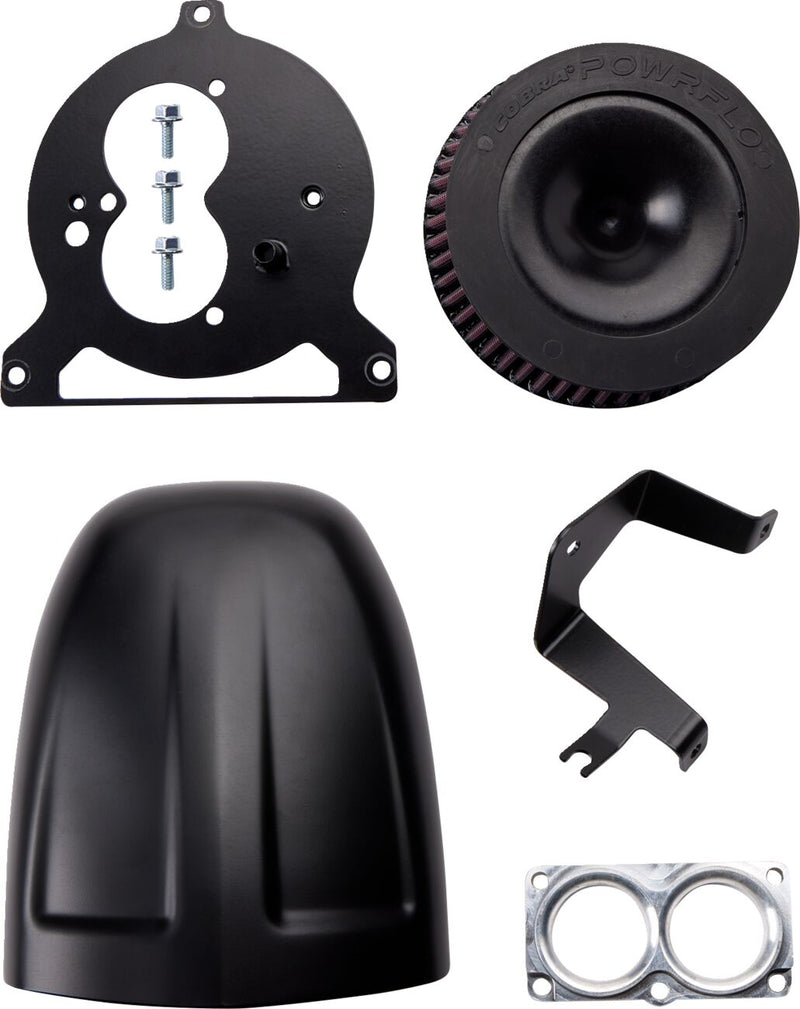 Cobra Air Cleaner Kit - Powrflo - Black - 06-0467B-SB