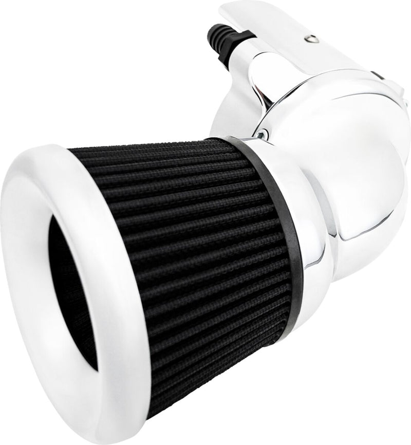Arlen Ness Velocity 90° Air Cleaner Kit for Indian - Black,  Chrome