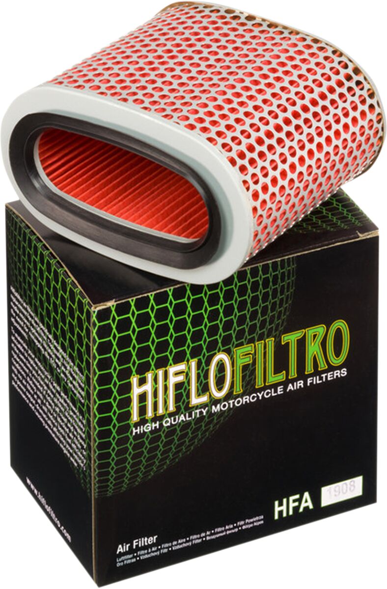 Hiflofiltro Replacement OE Air Filter for Honda - Red, Silver - HFA1908