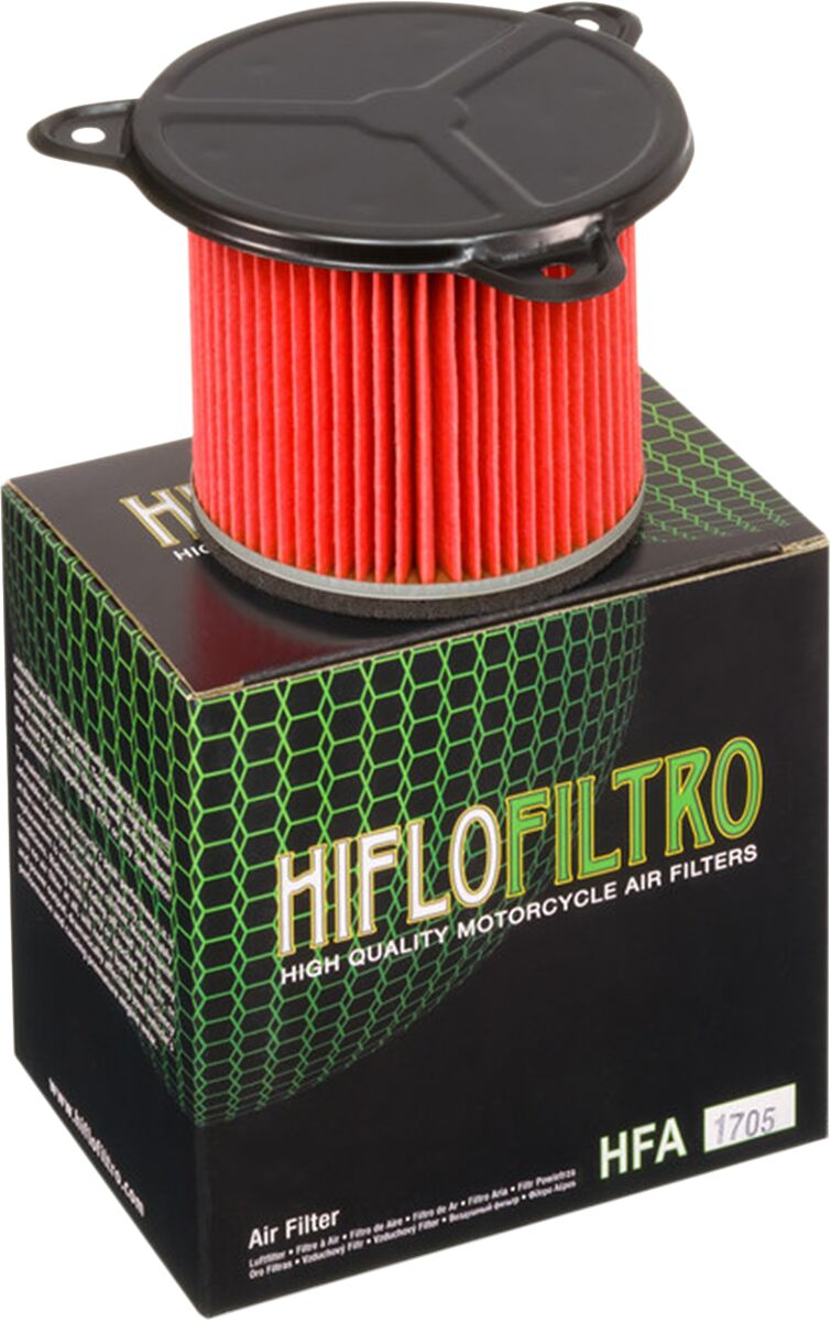 Hiflofiltro Replacement OE Air Filter for Honda - Black, Red - HFA1705