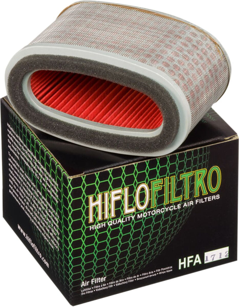 Hiflofiltro Replacement OE Air Filter for Honda - Red, Silver - HFA1712
