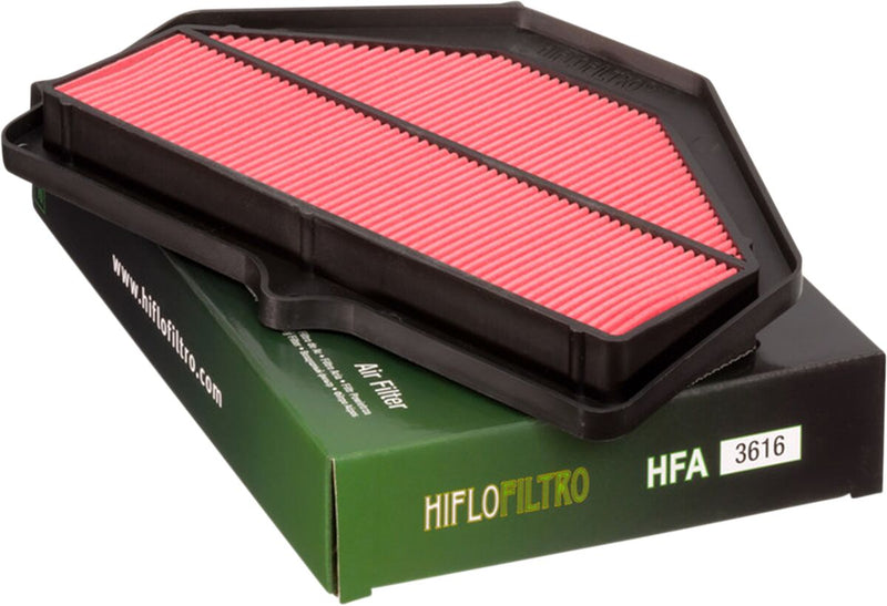 Hiflofiltro Replacement OE Air Filter - Black, Red - HFA3616